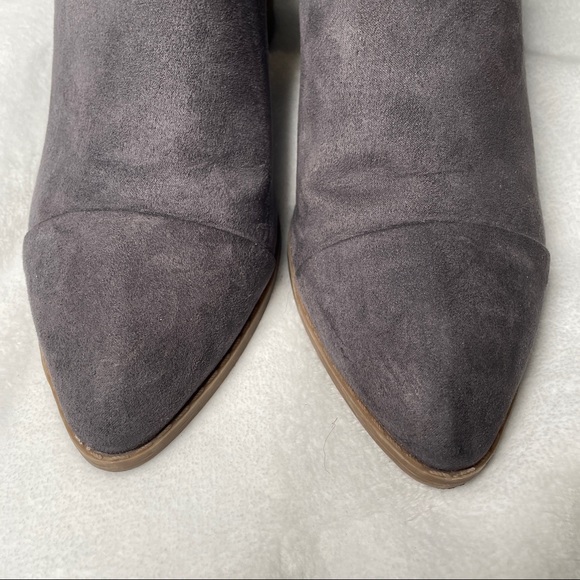 American Eagle Gray faux suede mules 6.5 - Picture 5 of 6
